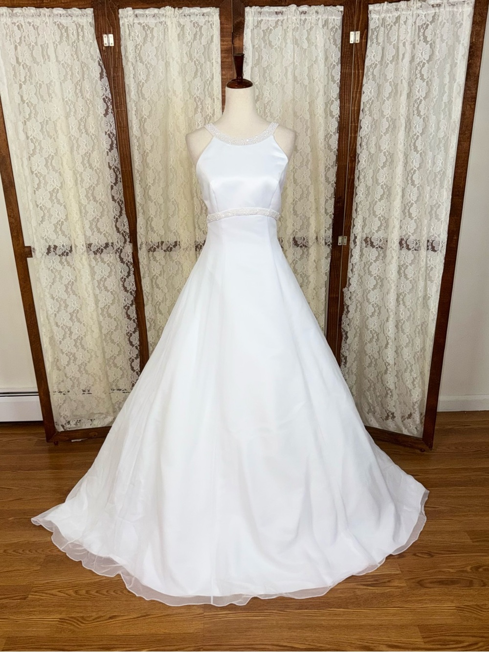 Elegant Vintage 90s Michaelangelo Empire Waist Wedding Gown